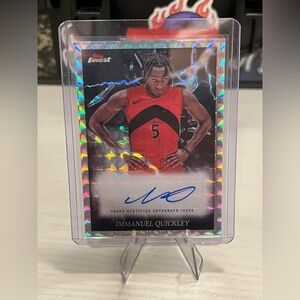 Immanuel Quickley auto card